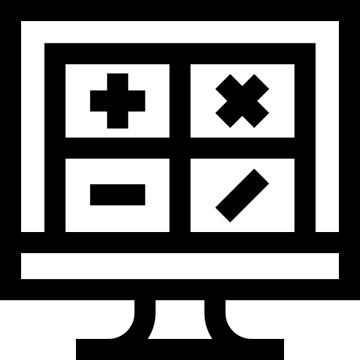 mathématiques Basic Straight Lineal Icône