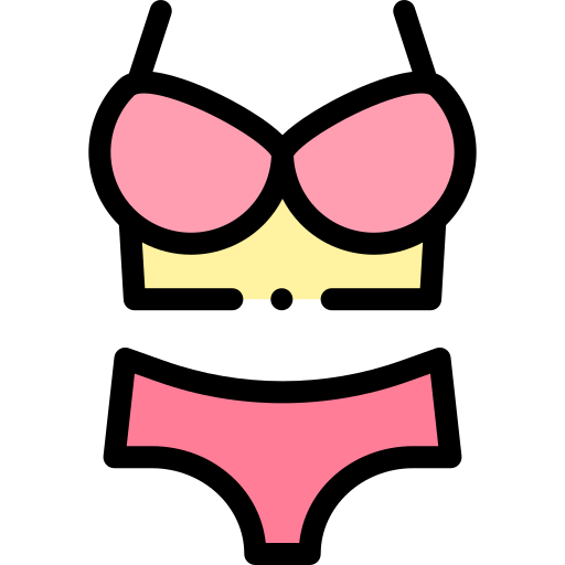 Lingerie Detailed Rounded Lineal color icon