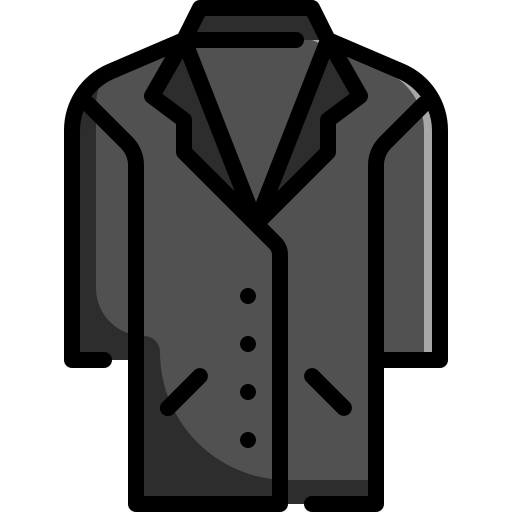 długi płaszcz Generic Outline Color ikona