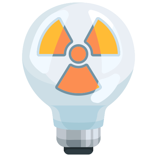 energia nucleare Justicon Flat icona