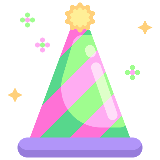 Party hat Justicon Flat icon
