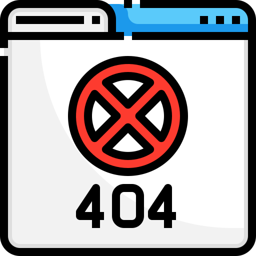 404 error Justicon Lineal Color icon