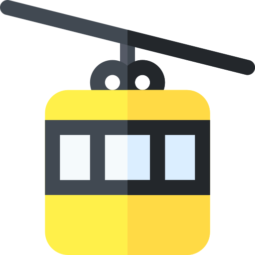 Cable car Basic Rounded Flat icon