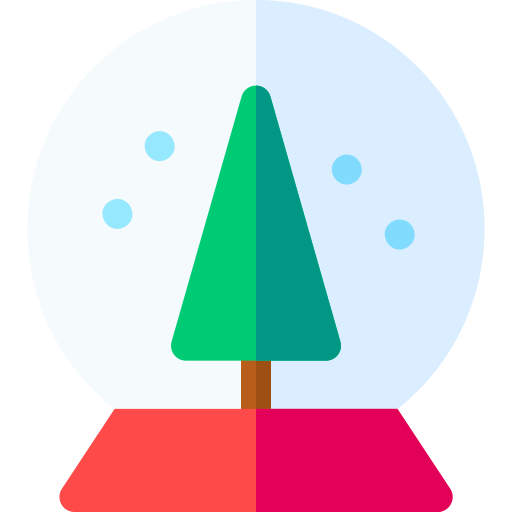 sneeuw bal Basic Rounded Flat icoon
