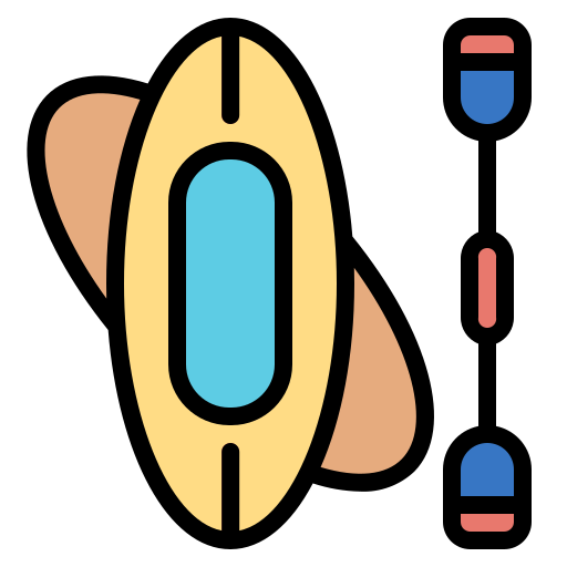 Kayak Generic Outline Color icon
