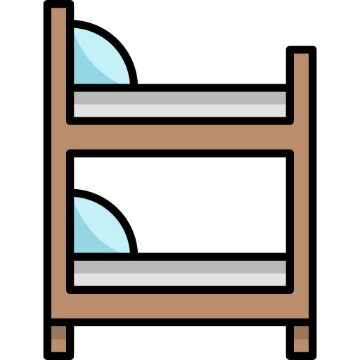 Double bed Generic Outline Color icon