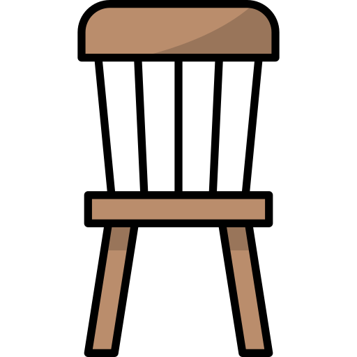 Chair Generic Outline Color icon