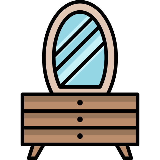 Dressing table Generic Outline Color icon