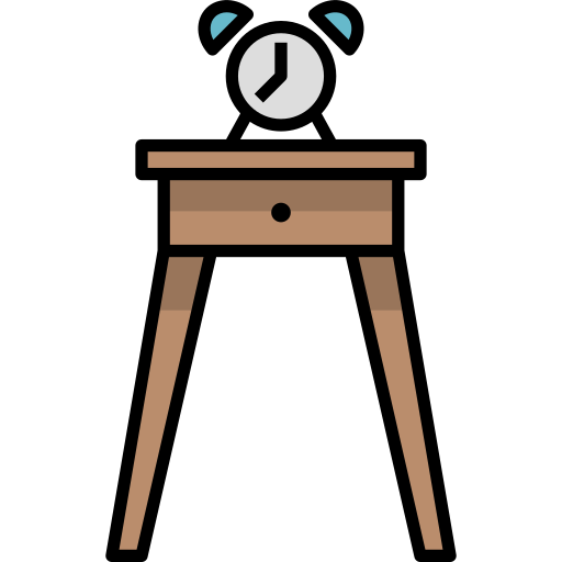 Bedside table Generic Outline Color icon