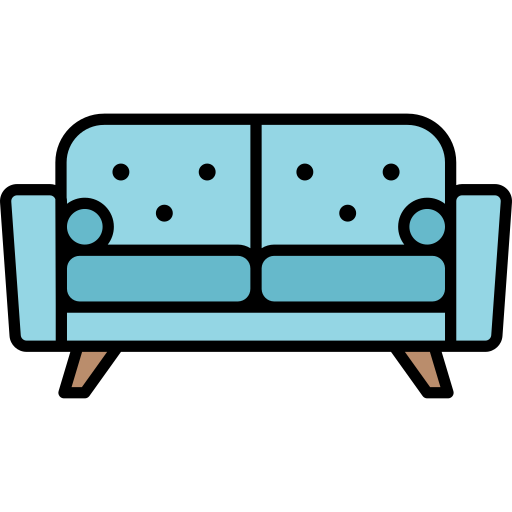Couch Generic Outline Color icon
