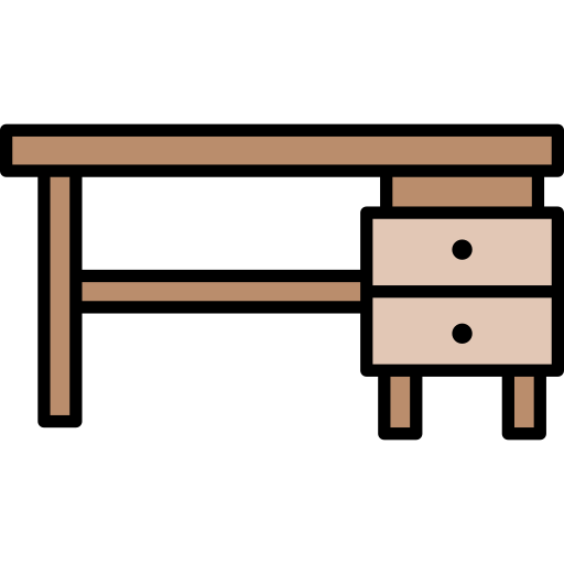 Desk Generic Outline Color icon