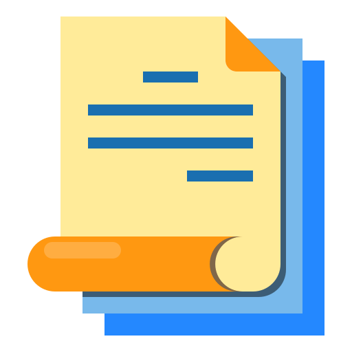 Document Payungkead Flat icon