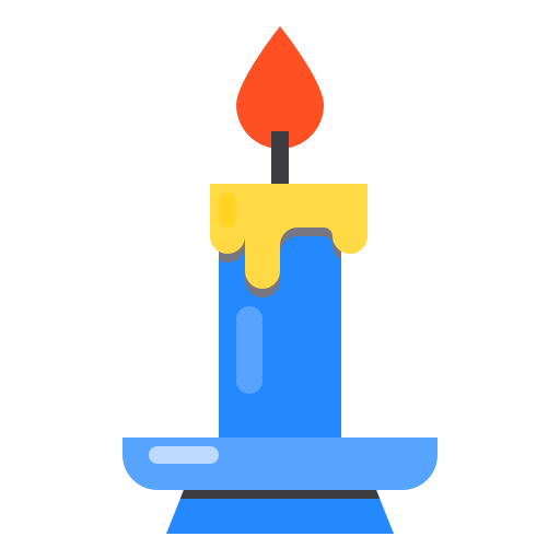 Candle Payungkead Flat icon