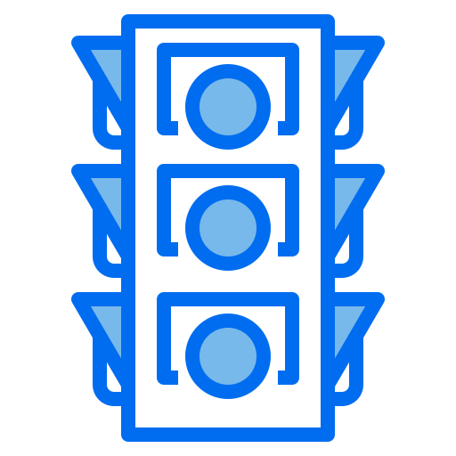 Trafficlight Payungkead Blue icon