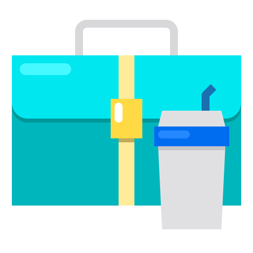 Briefcase Payungkead Flat icon