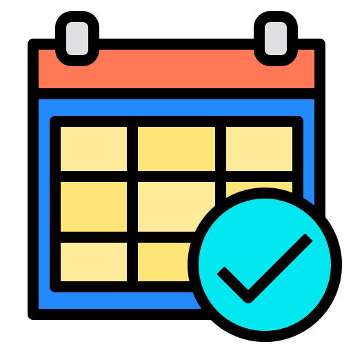 kalender Payungkead Lineal Color icon