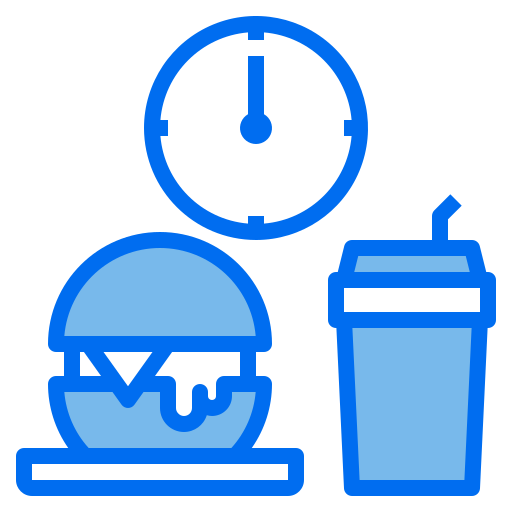 fast food Payungkead Blue icoon