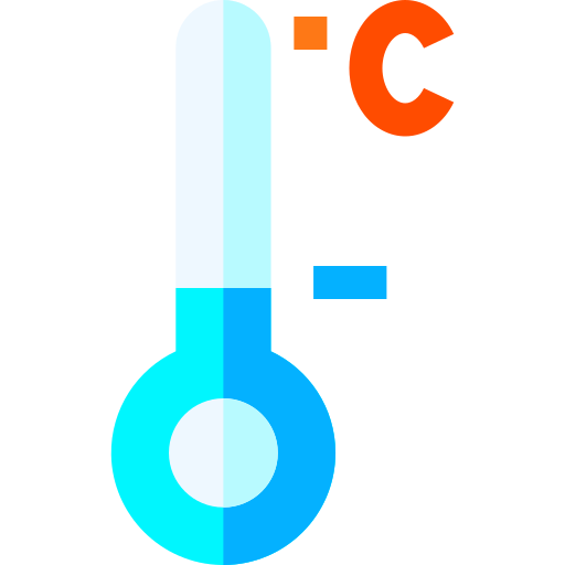 thermometer Basic Straight Flat icoon