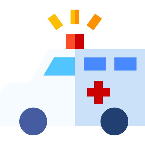 ambulância Basic Straight Flat Ícone