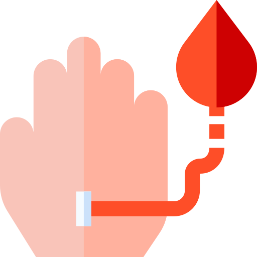 transfusión de sangre Basic Straight Flat icono