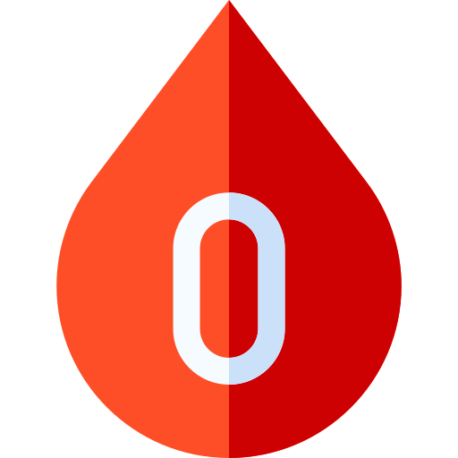 tipo de sangre Basic Straight Flat icono
