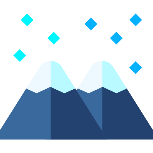 Mountain Basic Straight Flat icon