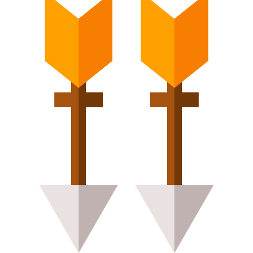 flecha Basic Straight Flat icono