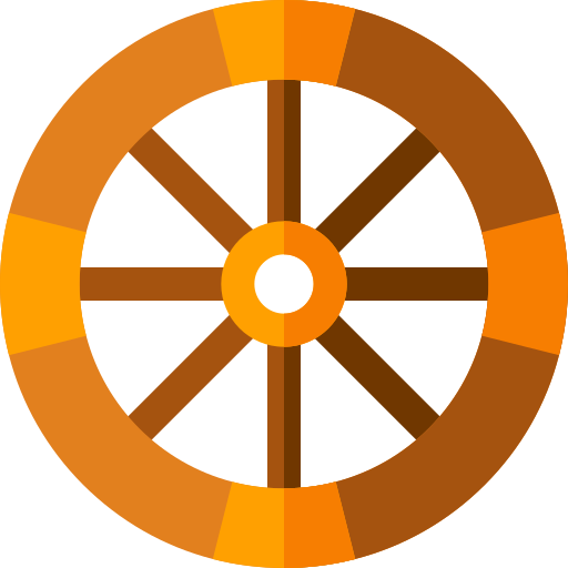 roue Basic Straight Flat Icône