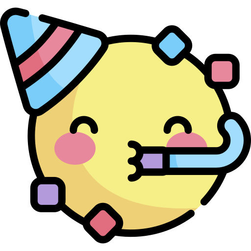 party Kawaii Lineal color icon