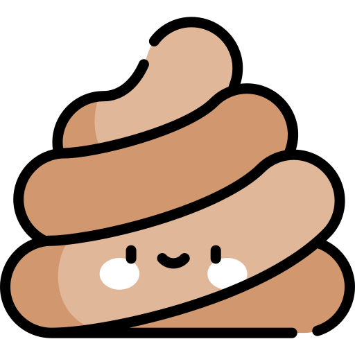 Poop Kawaii Lineal color icon