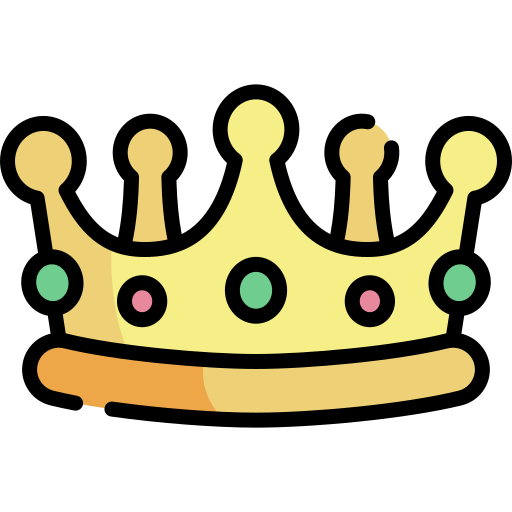kroon Kawaii Lineal color icoon