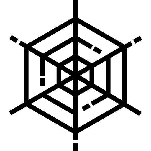telaraña Detailed Straight Lineal icono