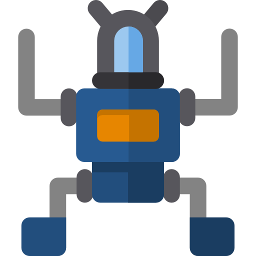 robot Basic Rounded Flat icona