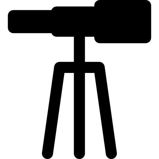 望遠鏡 Basic Rounded Filled icon