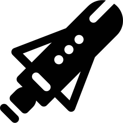 Rocket Basic Rounded Filled icon