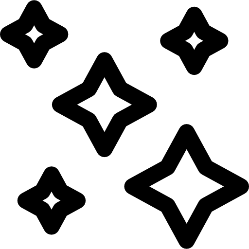 stelle Basic Rounded Lineal icona