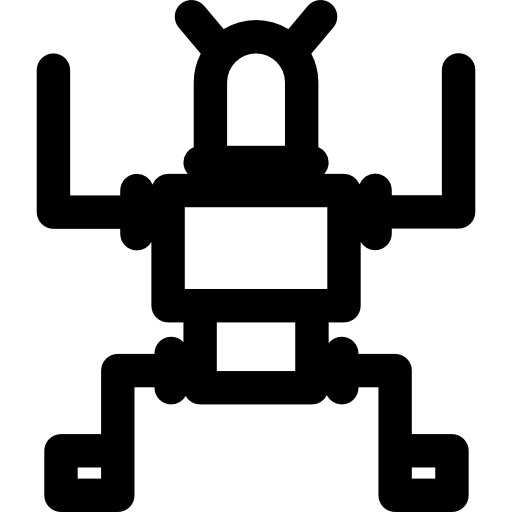 robot Basic Rounded Lineal icono