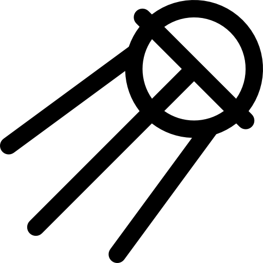 위성 Basic Rounded Lineal icon