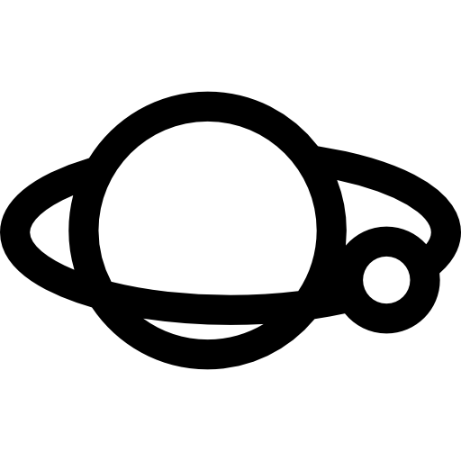 pianeta Basic Rounded Lineal icona