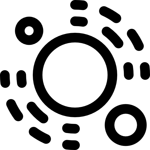 태양계 Basic Rounded Lineal icon