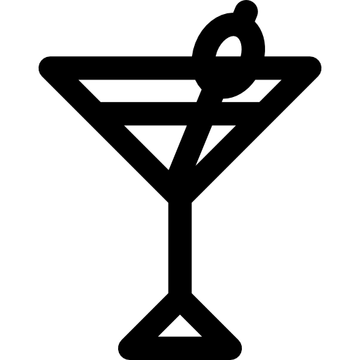 cocktail Basic Rounded Lineal Icône
