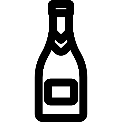 шампанское Basic Rounded Lineal иконка