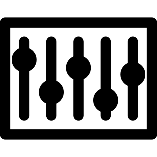 Mixer Basic Rounded Lineal icon