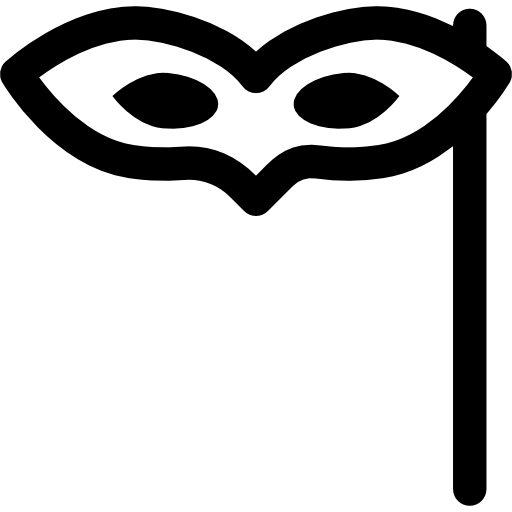 mascara para los ojos Basic Rounded Lineal icono