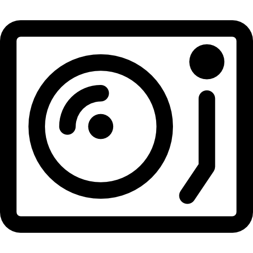 ターンテーブル Basic Rounded Lineal icon