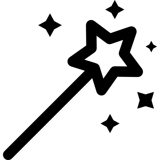 Волшебная палочка Basic Rounded Lineal иконка