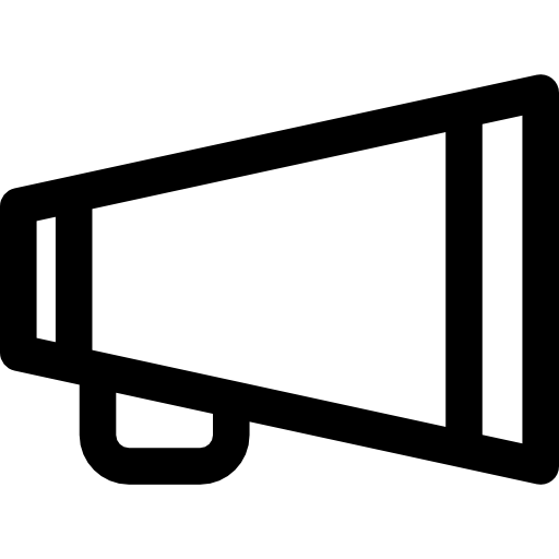 megáfono Basic Rounded Lineal icono