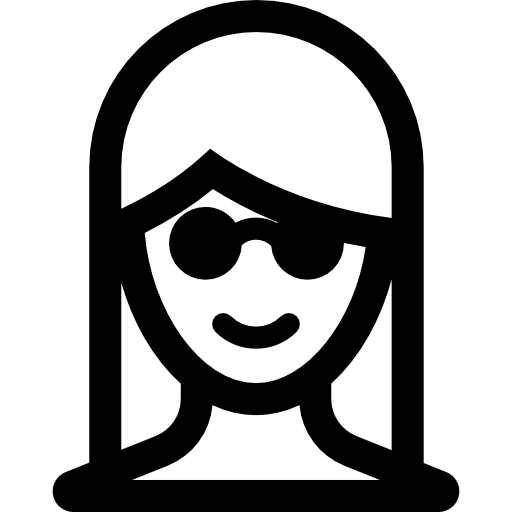女の子 Basic Rounded Lineal icon