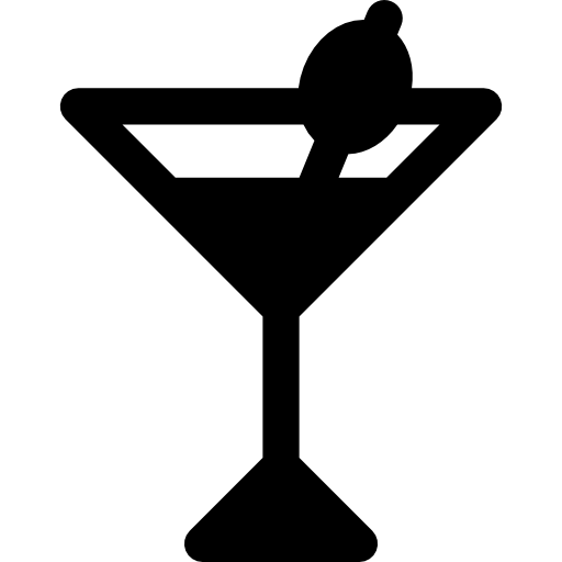 cocktail Basic Rounded Filled icon