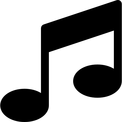 Музыкальная нота Basic Rounded Filled иконка